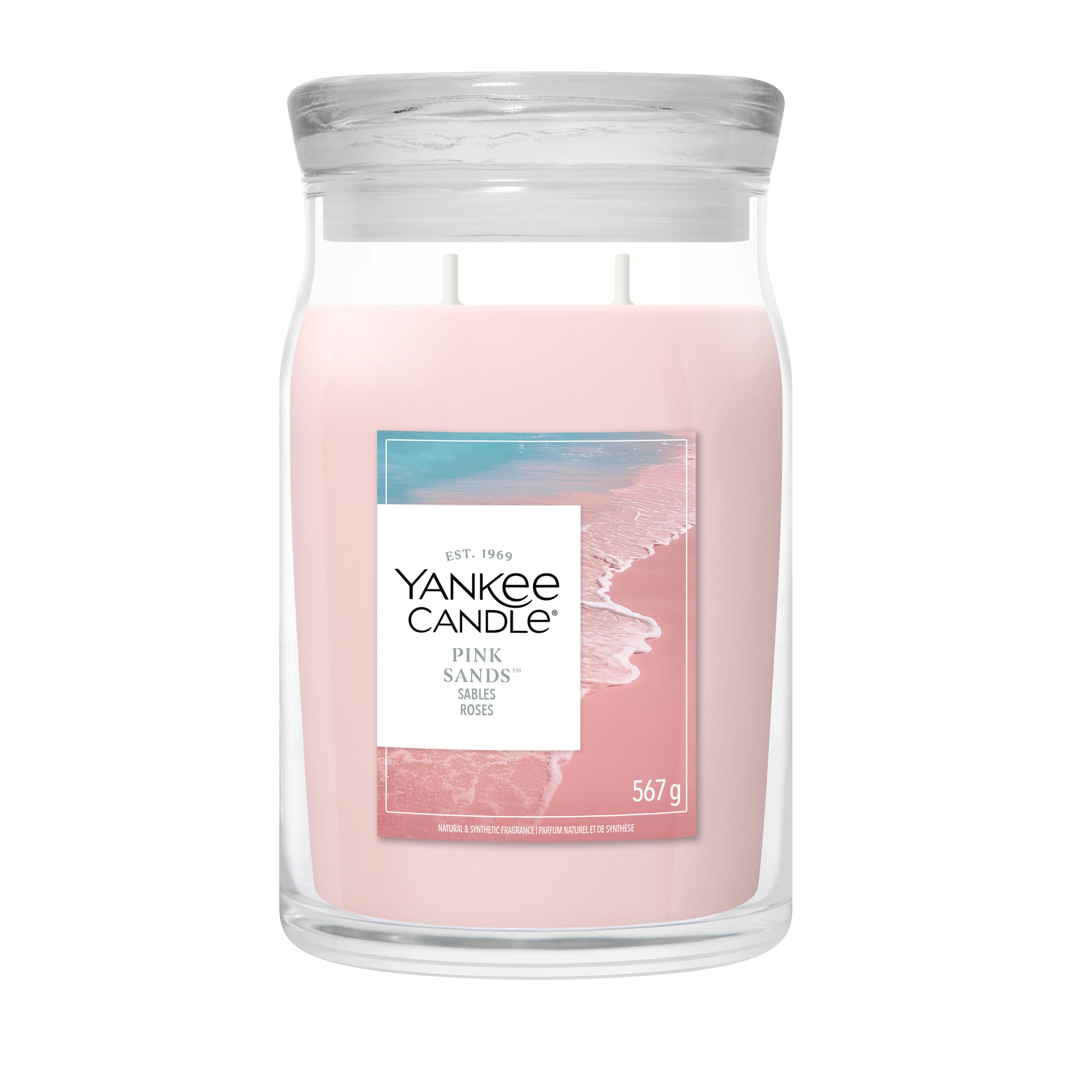 Candela Giara Grande Pink Sands 567g Rosa Yankee Candle