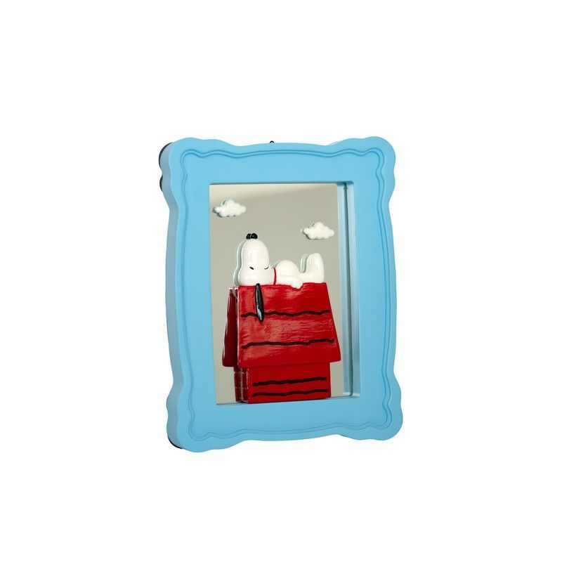 BLOGO Specchio con Cornice 3D "Snoopy sulla Cuccia"