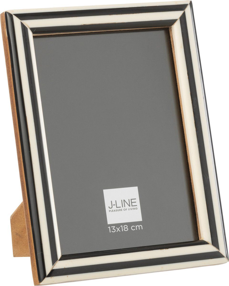 Portafoto 13x18 cm Legno Nero Bianco