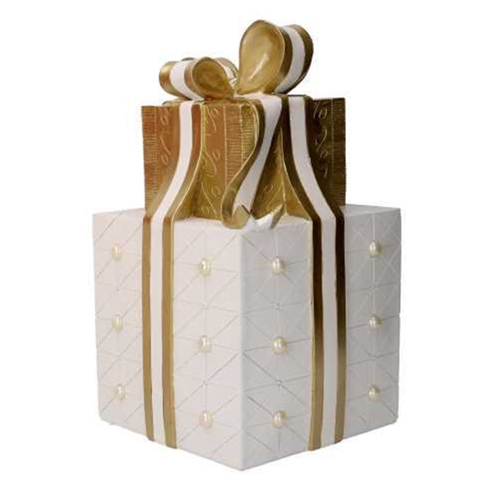 Pacco Regalo 22x22x36h cm Bianco