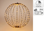 Sfera luminosa 240 LED, 40 cm, luce bianco caldo