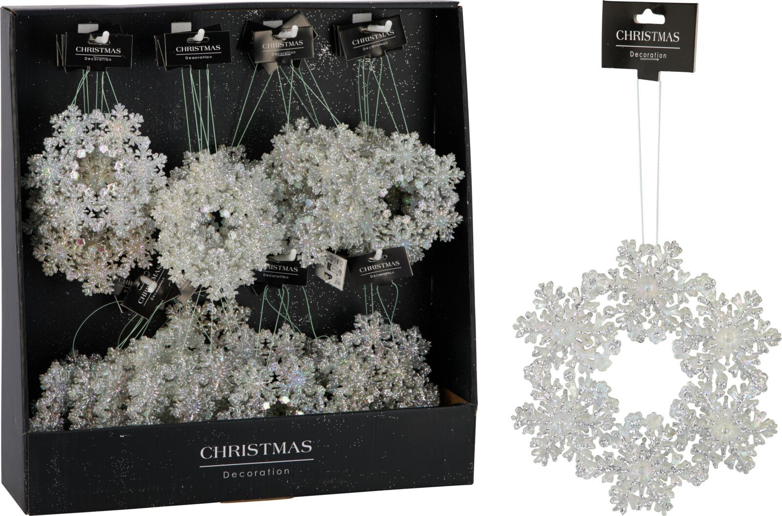 Corona Trasparente 12cm Argento