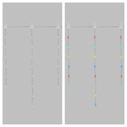 CASCATA LUMINOSA ICE LIGHT 500XH80CM 120 LED DUAL COLOR BIANCO CALDO/MULTI