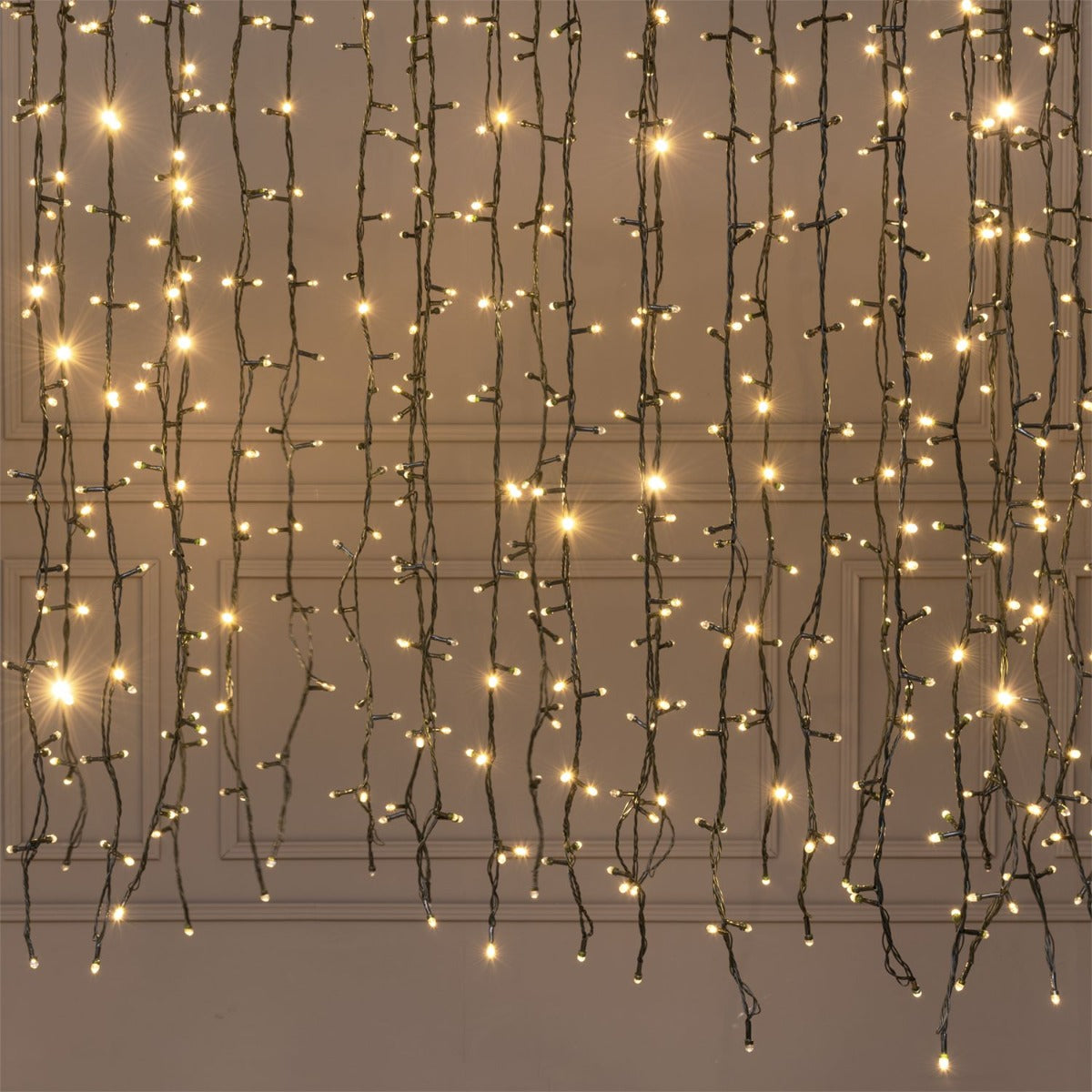 CATENA LUMINOSA 100M 1000 MAXI LED CONVEX BIANCO CALDO