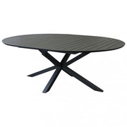 TAVOLO ROTONDO CAMELOT ALLUNGABILE 150/200 X 150 ANTRACITE