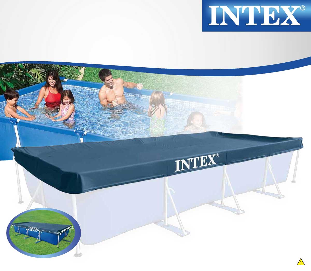 TELO COPRI PISCINA RETTANGOLARE 450X220CM