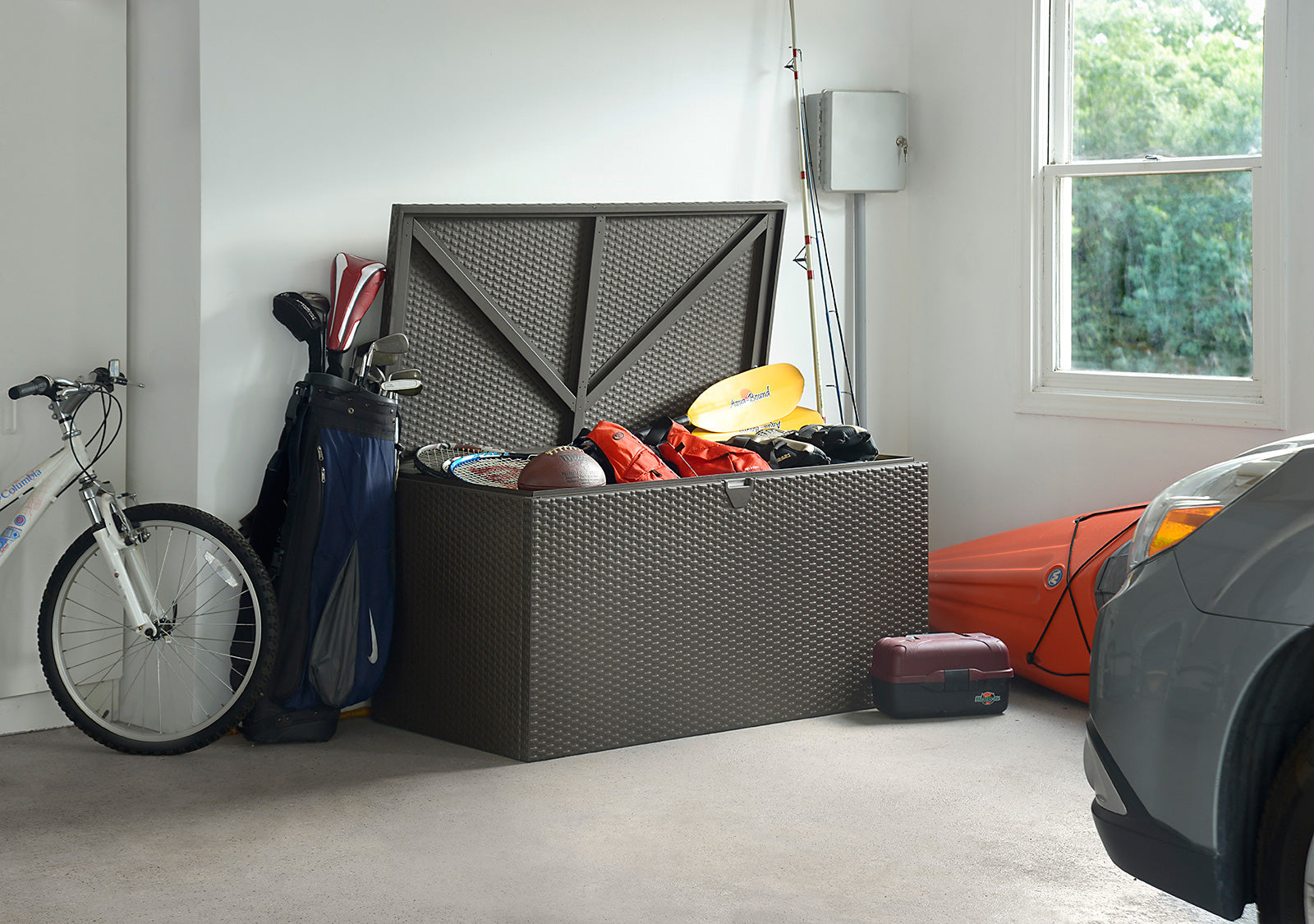 BAULE SPACEMAKER CONTENITORE IN ACCIAIO 133X70X65 CM