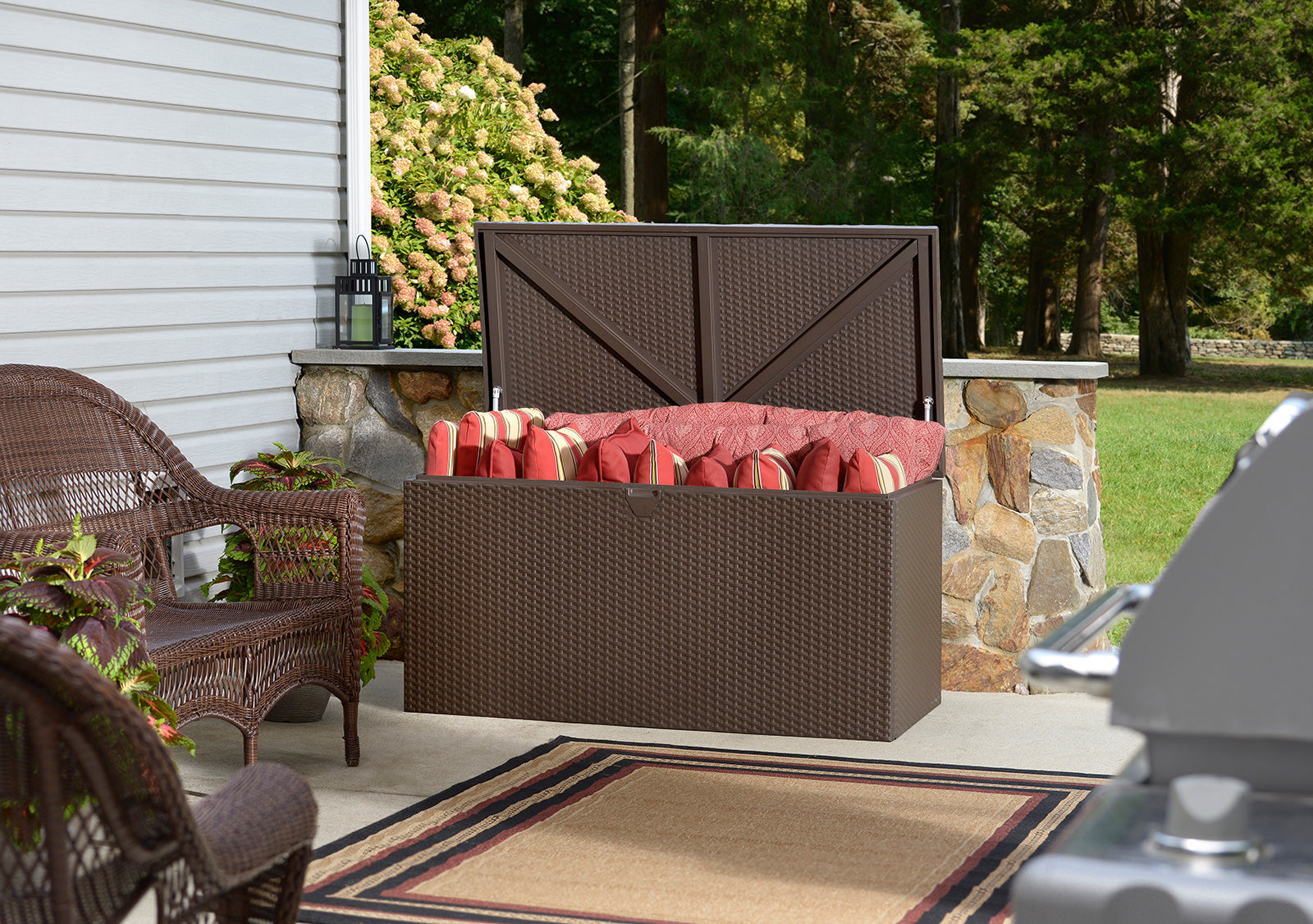 BAULE SPACEMAKER CONTENITORE IN ACCIAIO 133X70X65 CM