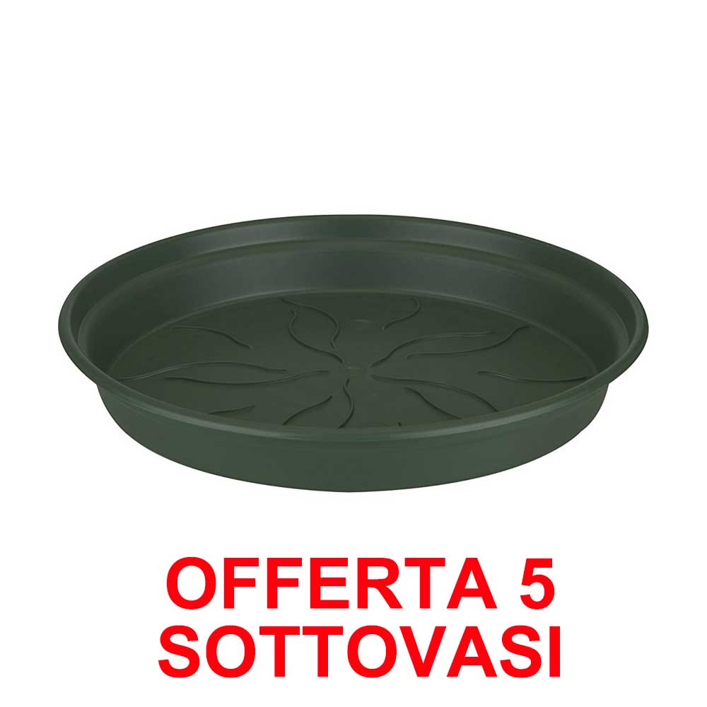OFFERTA 5 SOTTOVASO GREEN BASICS SAUCER 10CM VERDE