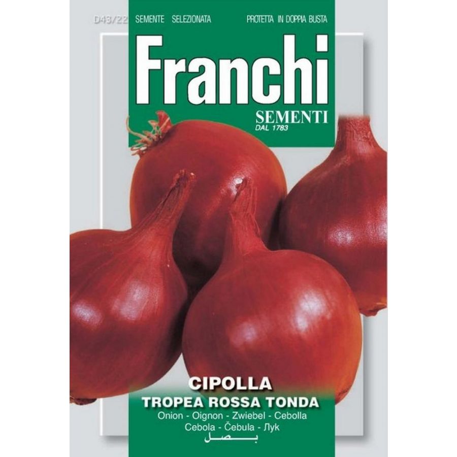 SEMI CIPOLLA TROPEA ROSSA TONDA DOPPIA BUSTA