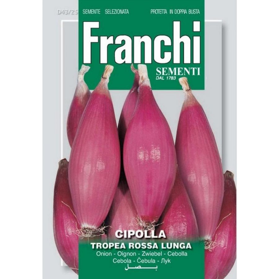 SEMI CIPOLLA TROPEA ROSSA LUNGA DOPPIA BUSTA