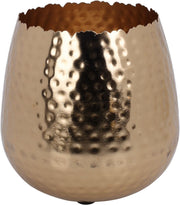 Vaso Decorativo in Ceramica Dorata - 18 cm