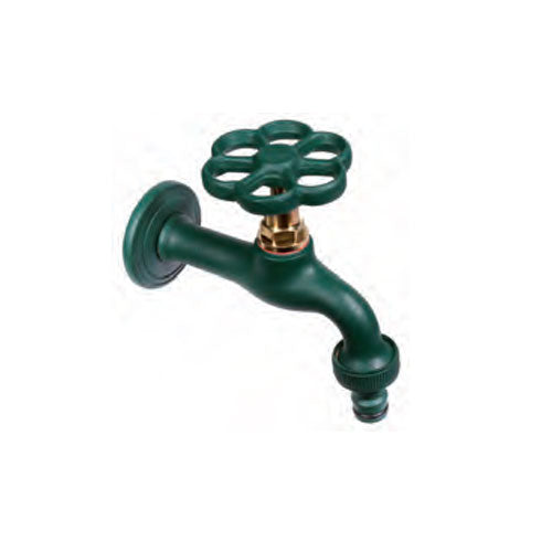 RUBINETTO COLORATO OTTONE VERDE 1/2