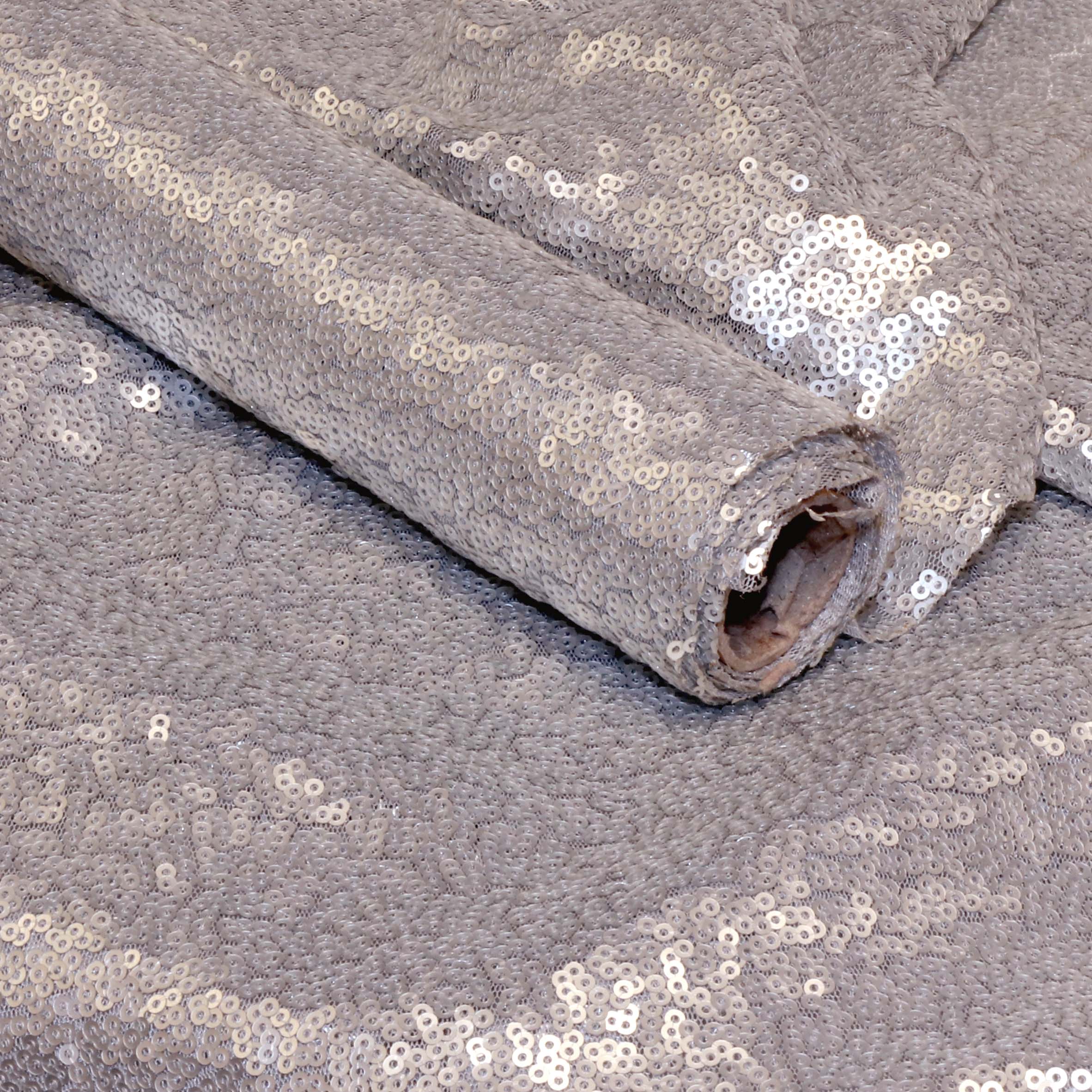 TESSUTO DECORATIVO CON PAILLETTES 25X300CM ARGENTO