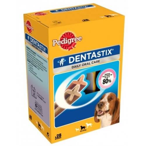 PEDIGREE DENTASTIX MULTIPACK PER CANI DI TAGLIA MEDIA 28 PEZZI