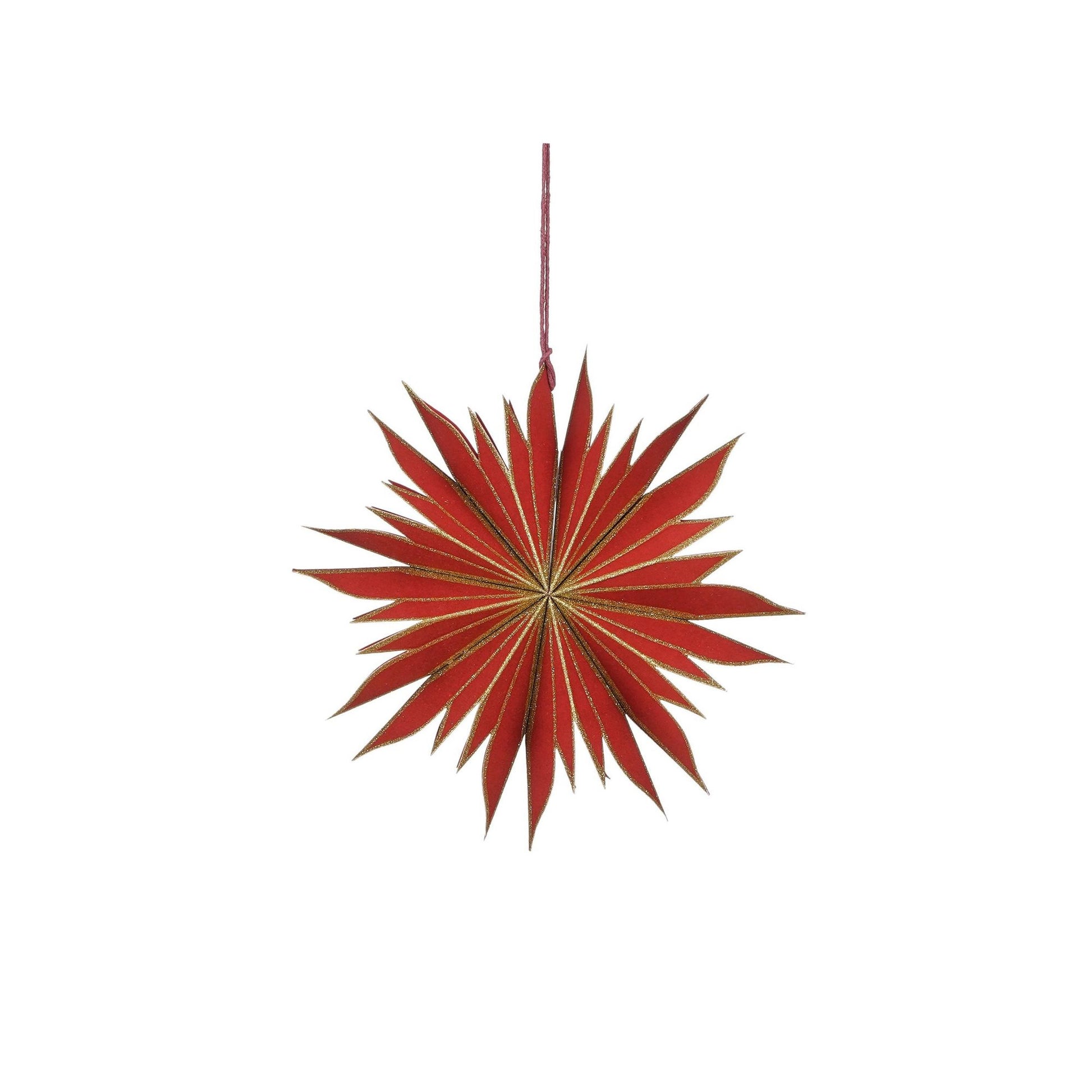 Pendente Fiore H.18 D.20 cm Rosso