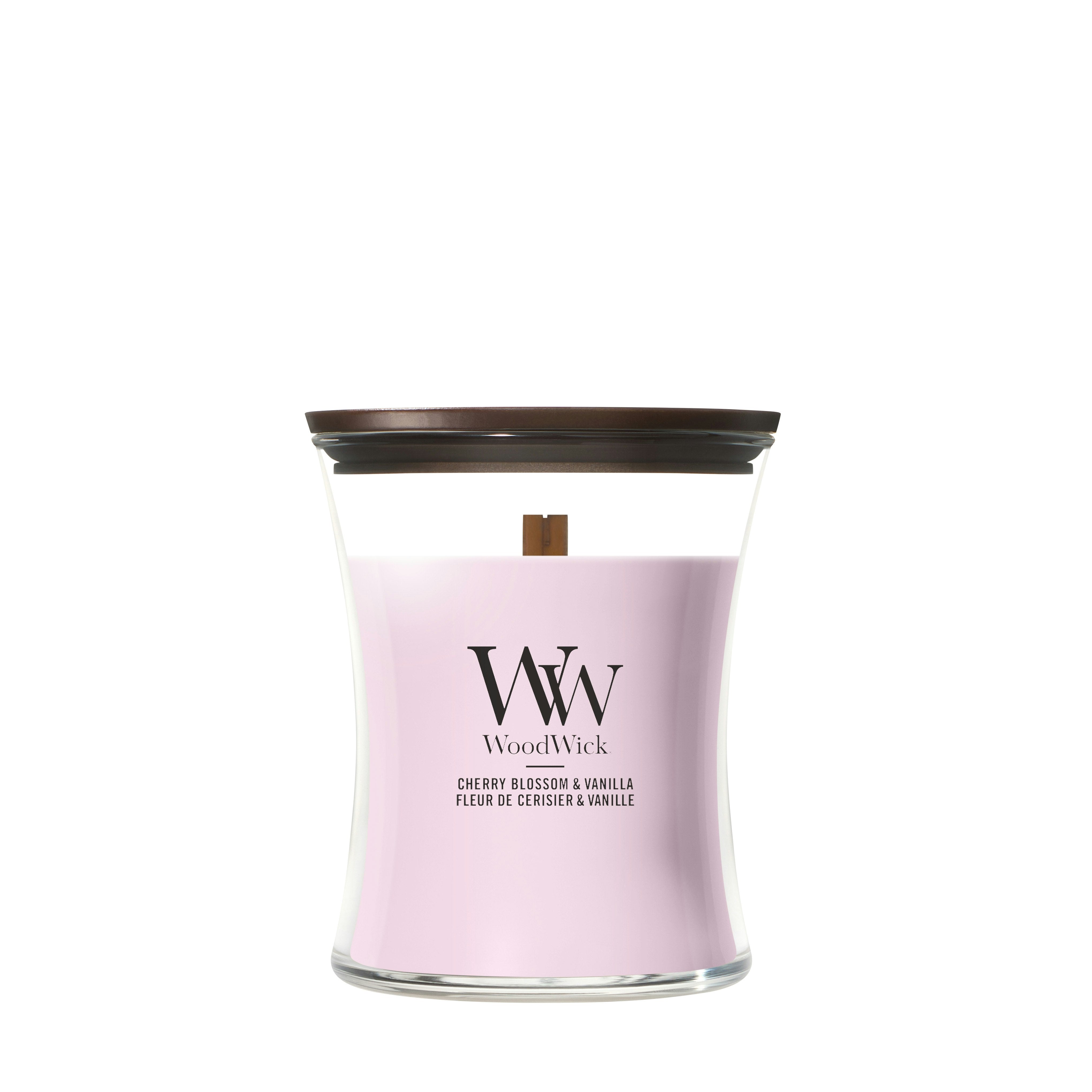 Candela Cherry Blossom & Vanilla 275g Rosa WoodWick