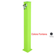 FONTANA IN ALLUMINIO QUADRATA ANTRACITE H85CM