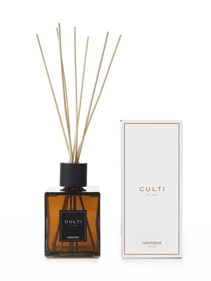 CULTI MILANO - Diffusore di fragranza a bastoncini Damasque a midollino, zenzero, pepe nero, patchouli 1000ml