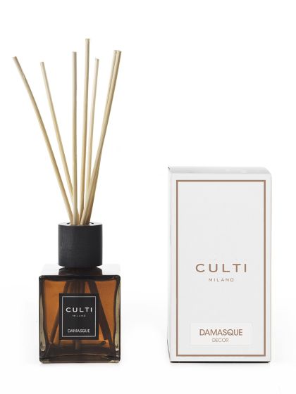 CULTI MILANO - Diffusore di fragranza a bastoncini Damasque a midollino, zenzero, pepe nero, patchouli 250ml