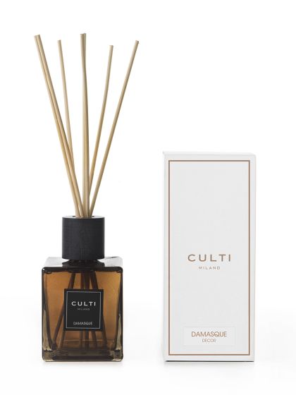 CULTI MILANO - Diffusore di fragranza a bastoncini Damasque a midollino, zenzero, pepe nero, patchouli 500ml