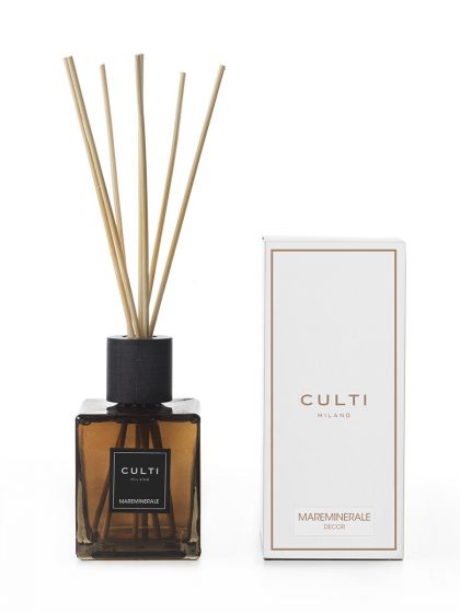 CULTI MILANO - Diffusore di fragranza a bastoncini Mareminerale a midollino, accordo marino, musk minerale 500ml