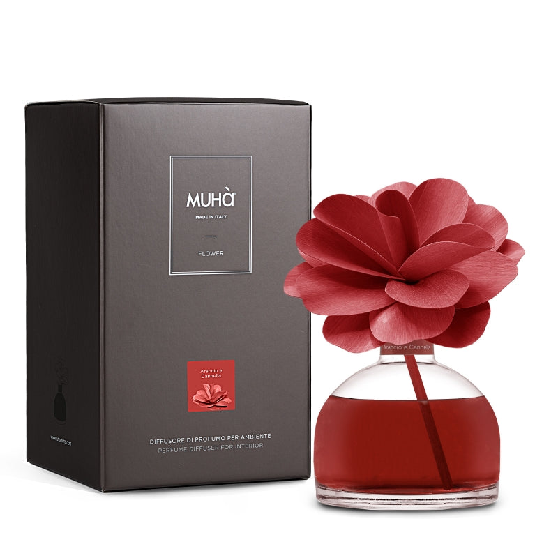 PROFUMATORE D'AMBIENTE FLOWER DIFFUSER ARANCIO E CANNELLA 200ML