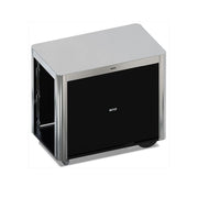 ENO Carrello barbecue Achille con tendina in acciaio inox 81x92x55 cm argento