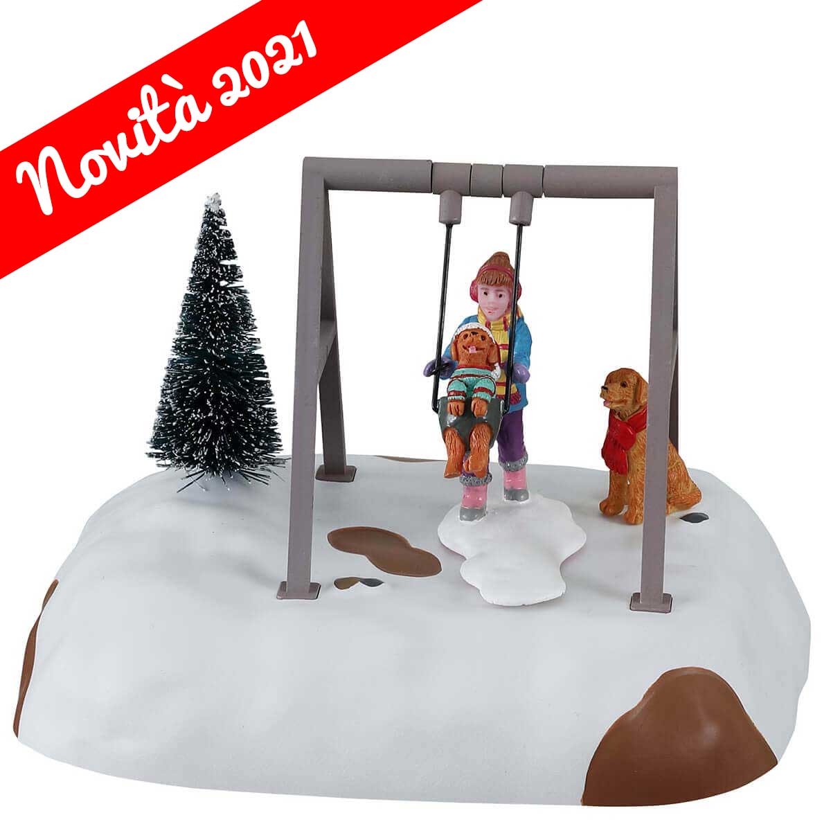 CUCCIOLO SU ALTALENA - PUPPY GETS A SWING RIDE
