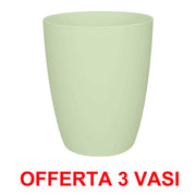 OFFERTA 3 VASO ORCHIDEE BRUSSELS ORCHID HIGH 12,5CM SOFT GREEN