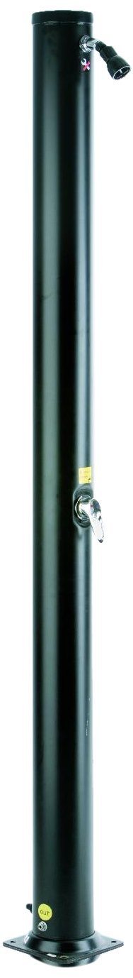 DOCCIA ESTERNA CON RISCALDAMENTO SOLARE SERBATOIO 30 L NERO