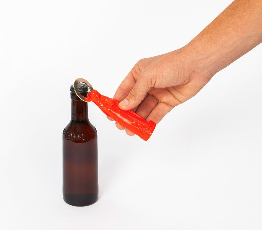 APRIBOTTIGLIA HOLY BEER ARANCIONE FLUORESCENTE - BOTTLE OPENER ORANGE