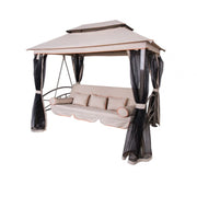DONDOLO LETTO TRE POSTI CLEOPATRA BEIGE 232X249X234 CM