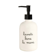 Dosasapone bianco Lavati bene le mani 7.5x20 cm SIMPLE DAY