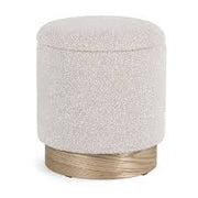 POUF CONTENITORE ZOYA, Ø37xh42CM, COLORE GRIGIO