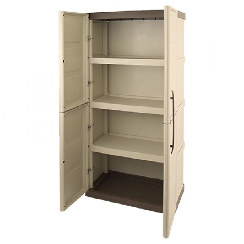 MOBILE IN RESINA PER ESTERNI 70X39X165CM ECRU'/TORTORA