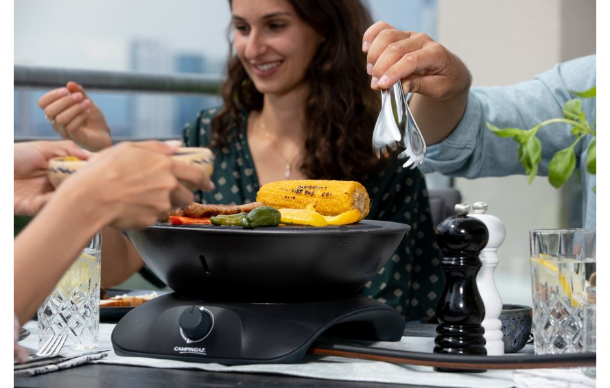 MINI BARBECUE A GAS GRILL CV STOVE 360 ANTRACITE