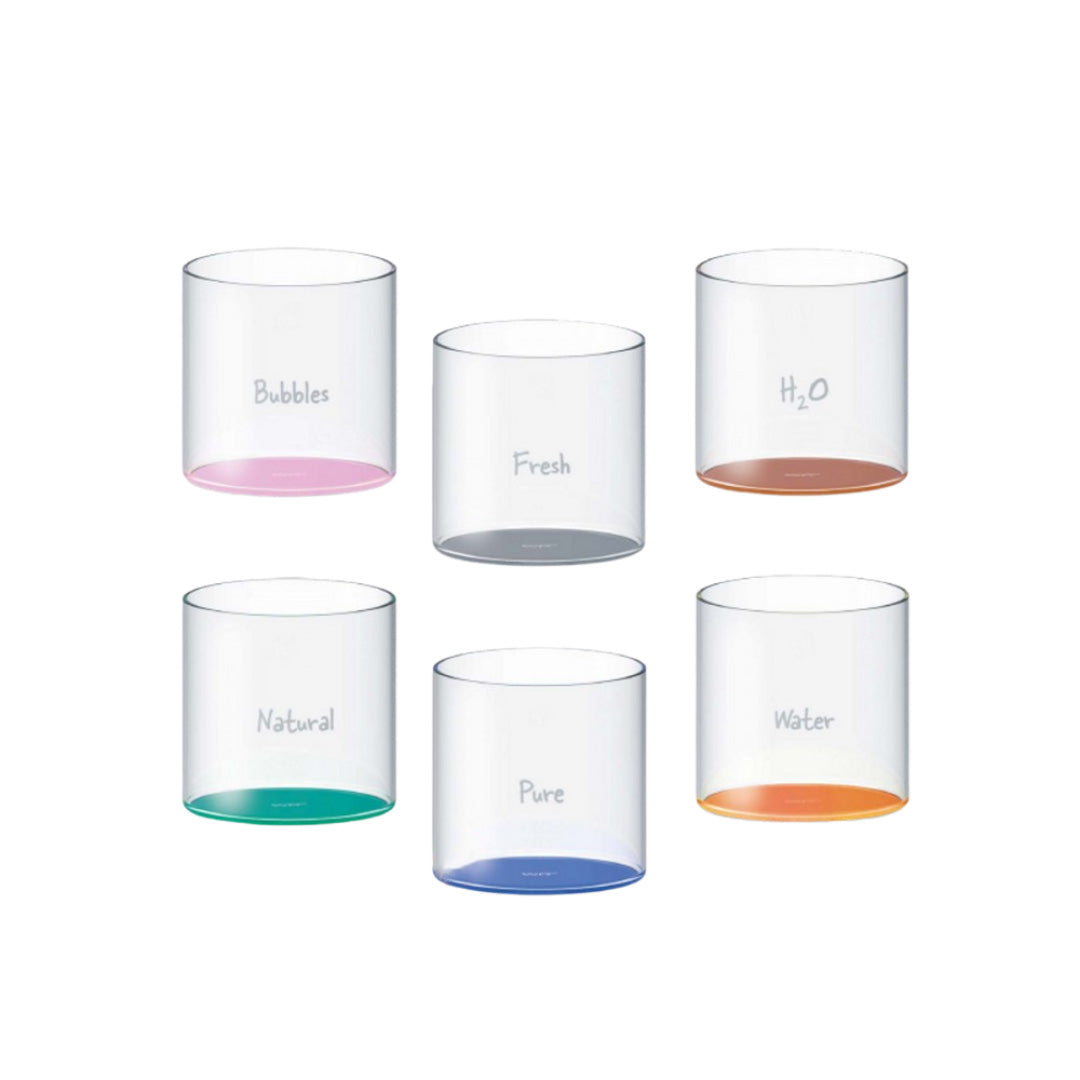 SET 6 BICCHIERI IN VETRO BOROSILICATO 250ML