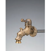 RUBINETTO CORTO IN OTTONE DRAGHETTO 11CM