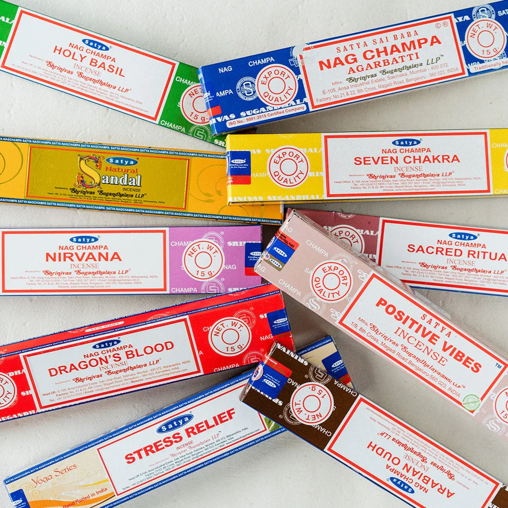 OFFERTA 6 CONFEZIONI DI INCENSO SPIRITUAL SATYA 15GR ASSORTITE