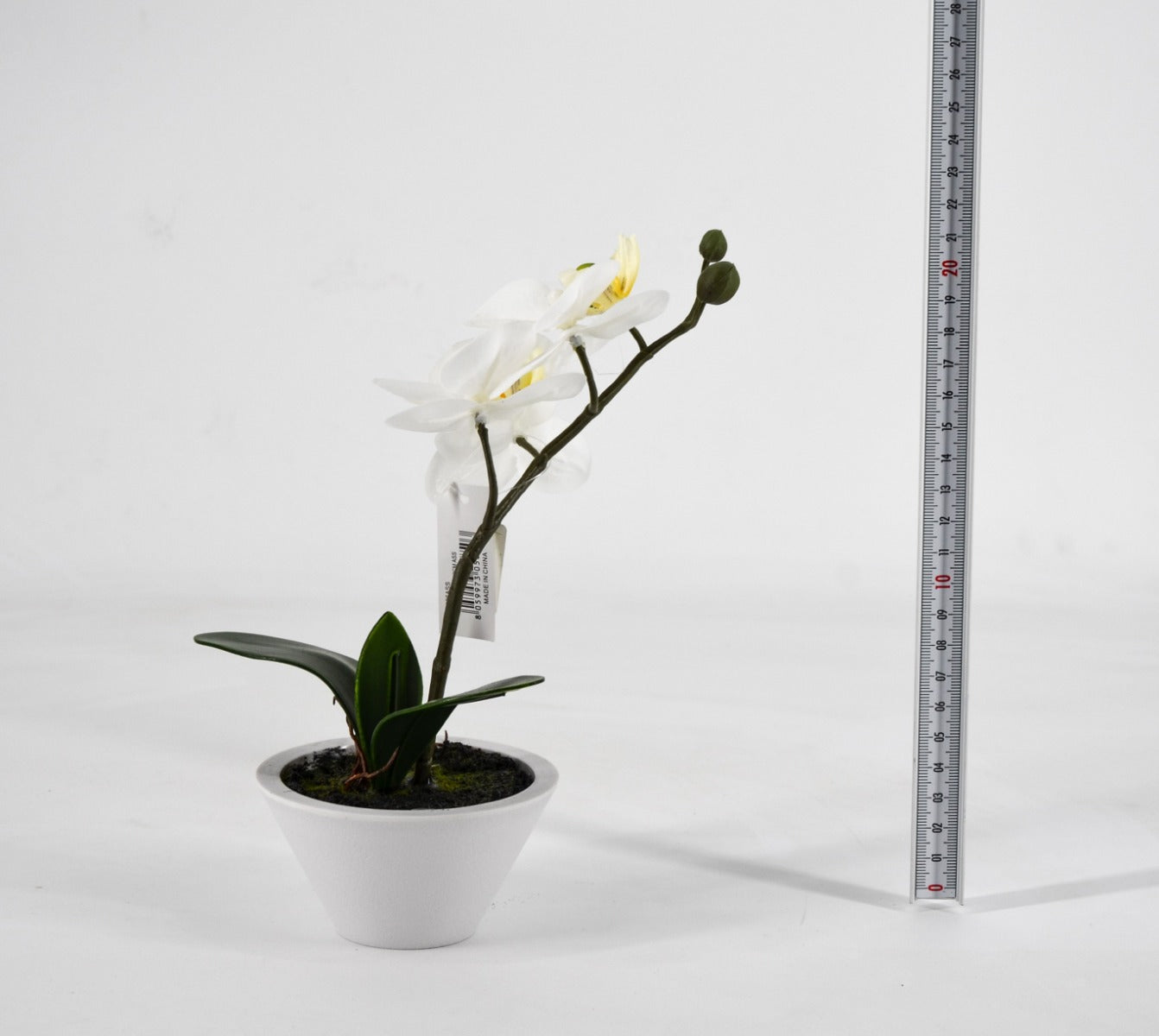 PHALAENOPSIS ORCHIDEA ARTIFICIALE 22CM BIANCA