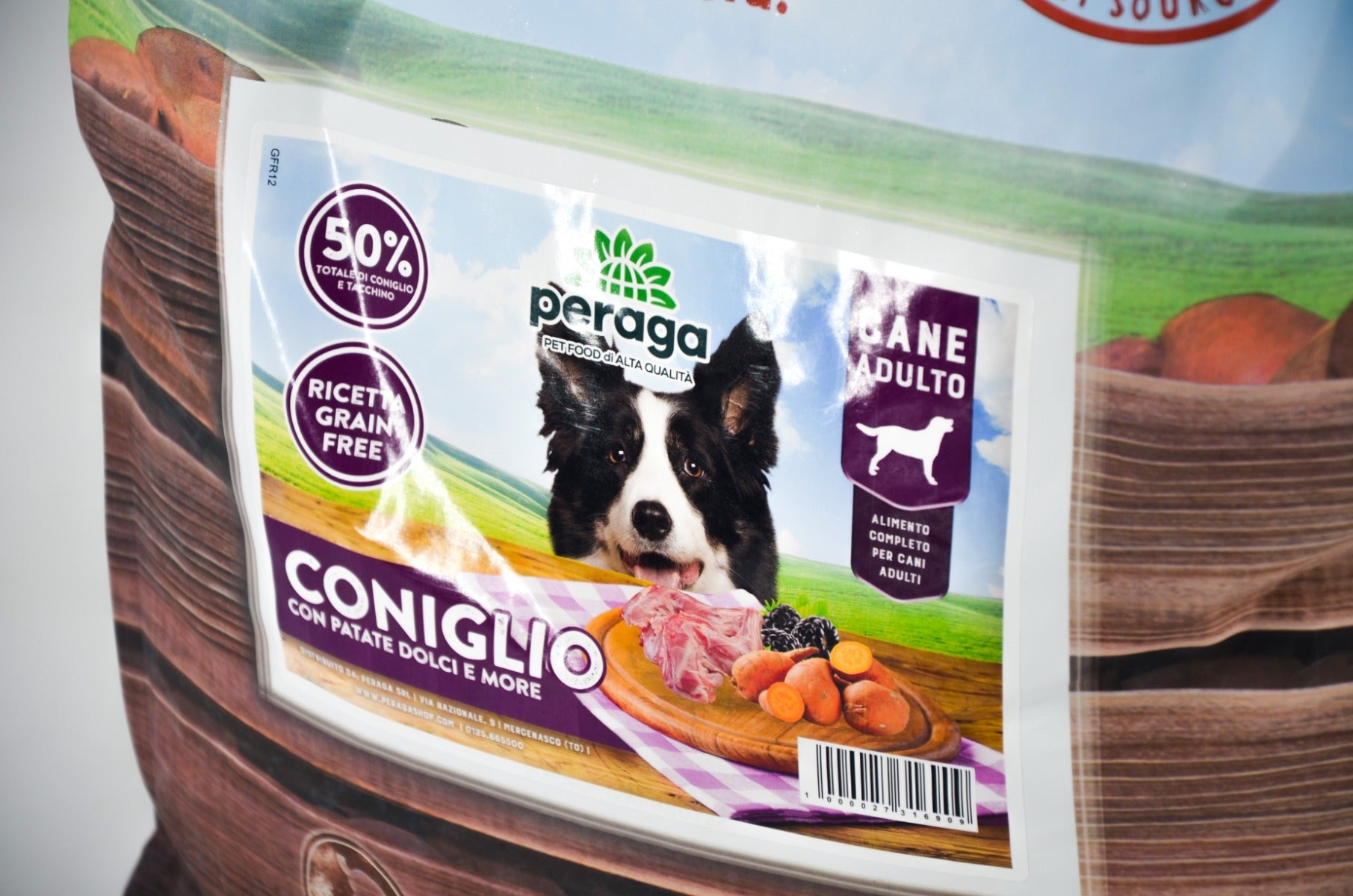 CROCCHETTE PERAGA GRAIN FREE PER CANE ADULTO 12KG CONIGLIO