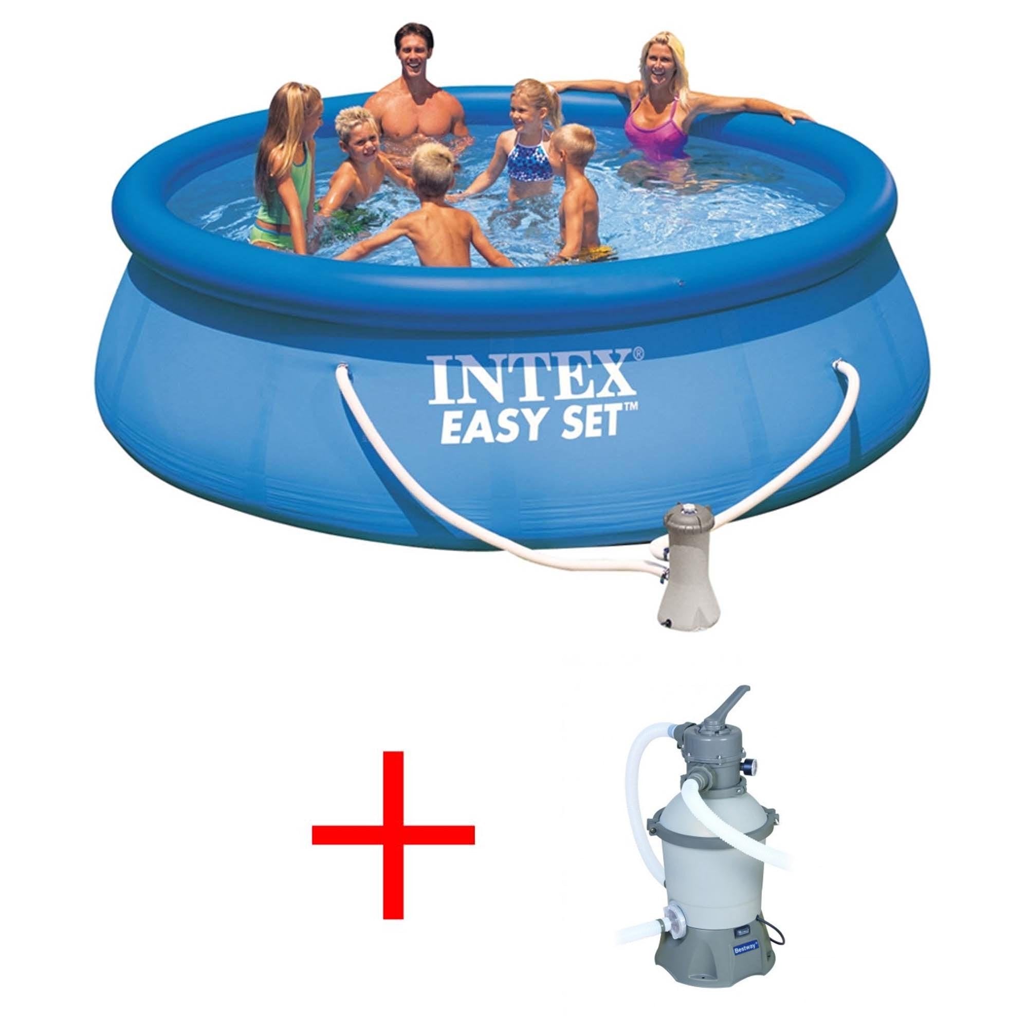 OFFERTA PISCINA EASY SET POOL CM 457X122 CON POMPA FILTRO + POMPA FILTRO A SABBIA