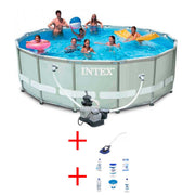 OFFERTA PISCINA ULTRA FRAME TONDA 549X132CM +ROBOT PULITORE +KIT MANTENIMENTO