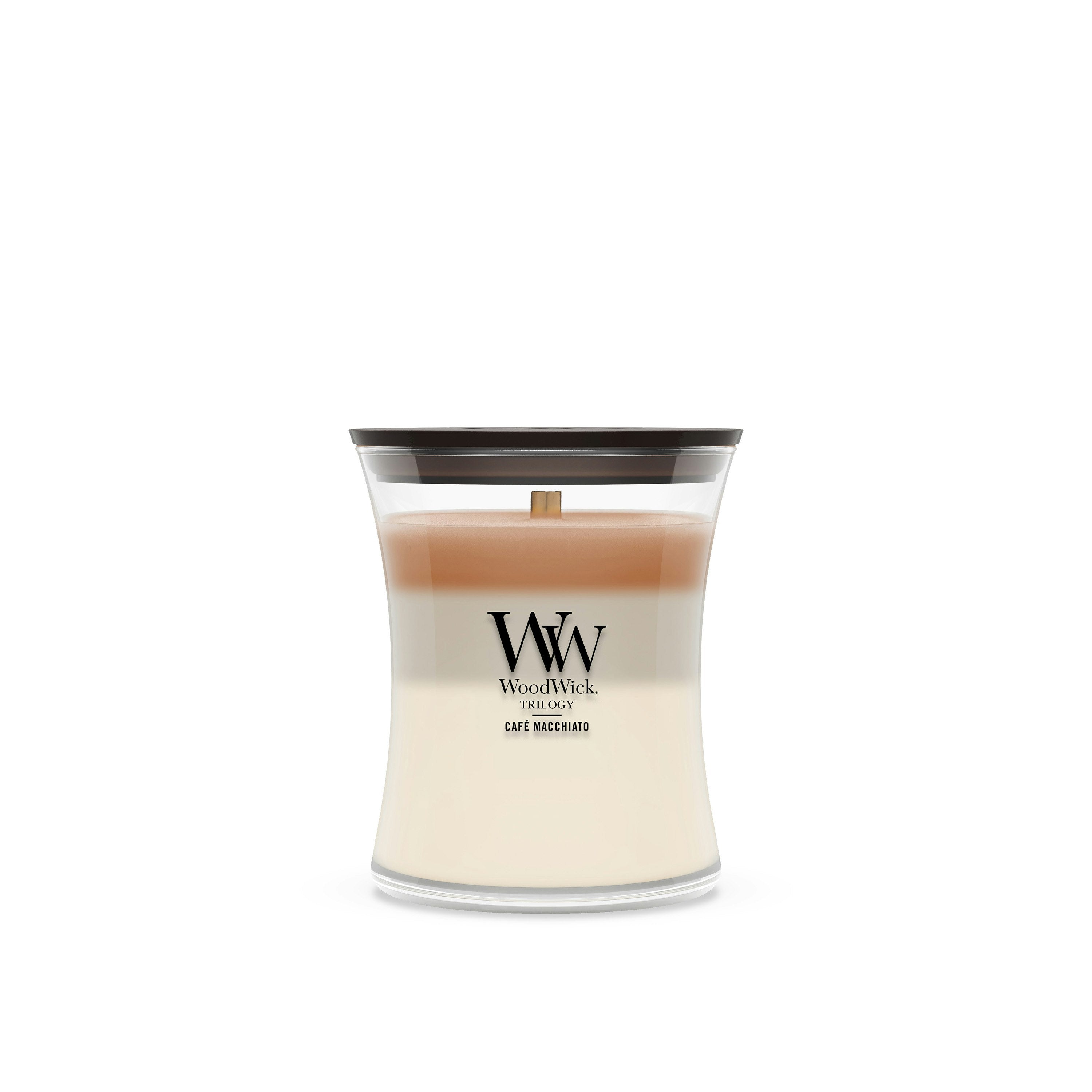Candela Café Macchiato clessidra media Trilogy 275g Multicolore WoodWick