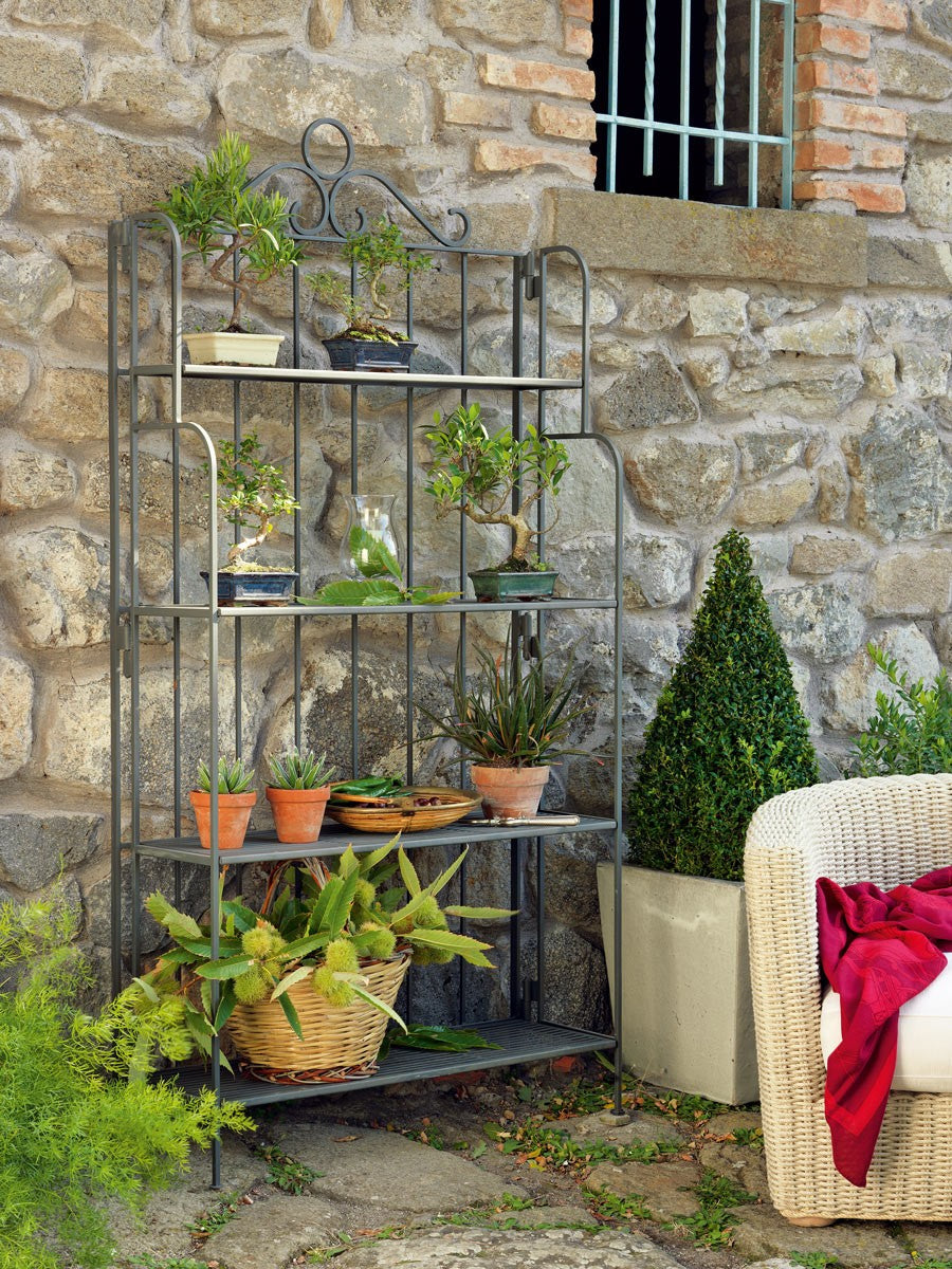 ETAGERE DEMETRA L 90 P 30 H 180 COMPLETA DI 4 RIPIANI PIEGHEVOLE