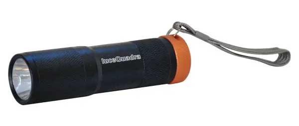 TORCIA NERA 1 LED ALLUMINIO 3AA INCLUSE