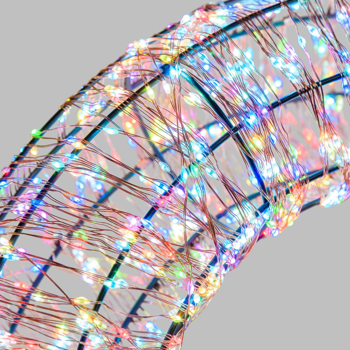 CORONA LUMINOSA 3D MARRONE D.55CM 3000 MICROLED RGB