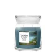 Candela Giara Media Bayside Cedar 368g Blu Yankee Candle
