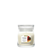 Candela piccola Signature Vanilla Crème Brûlée 110g Neutri Yankee Candle